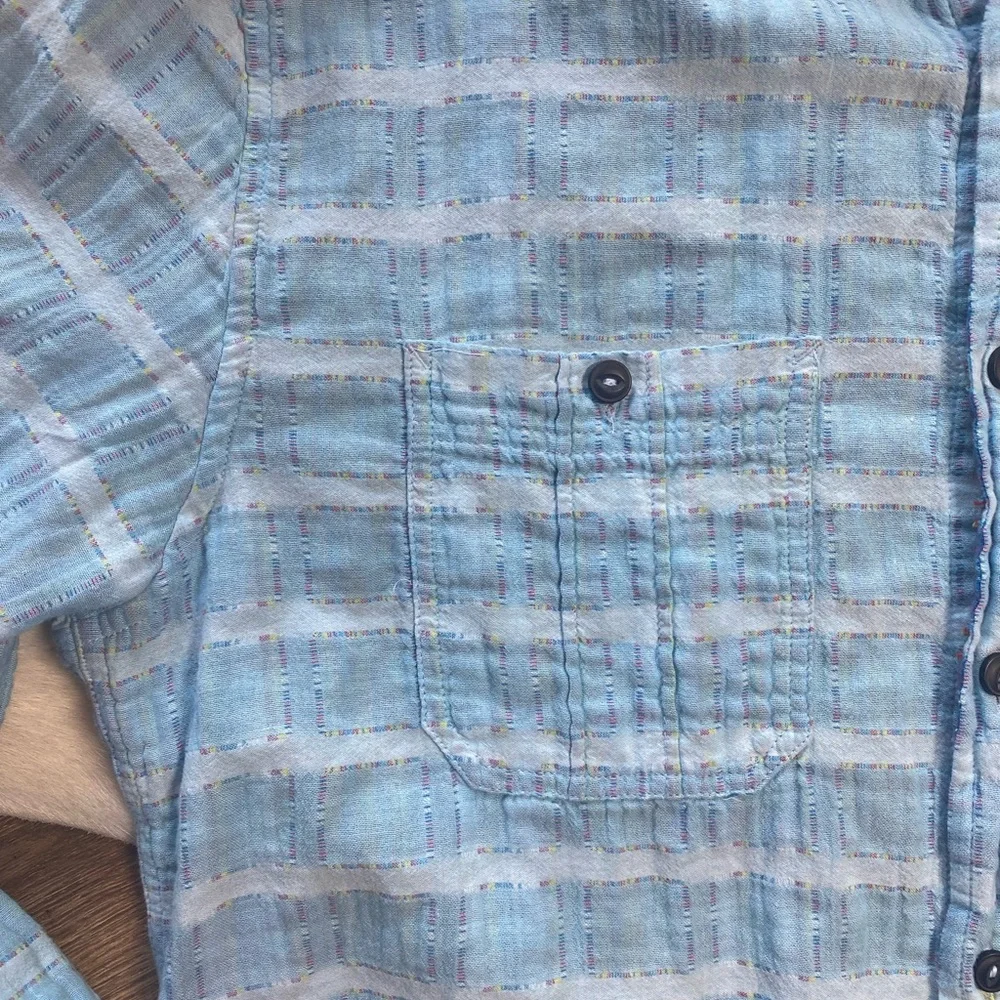 Carbon2Cobalt Men's Long Sleeve Sea Change Plaid Shirt - Picture 6 of 8